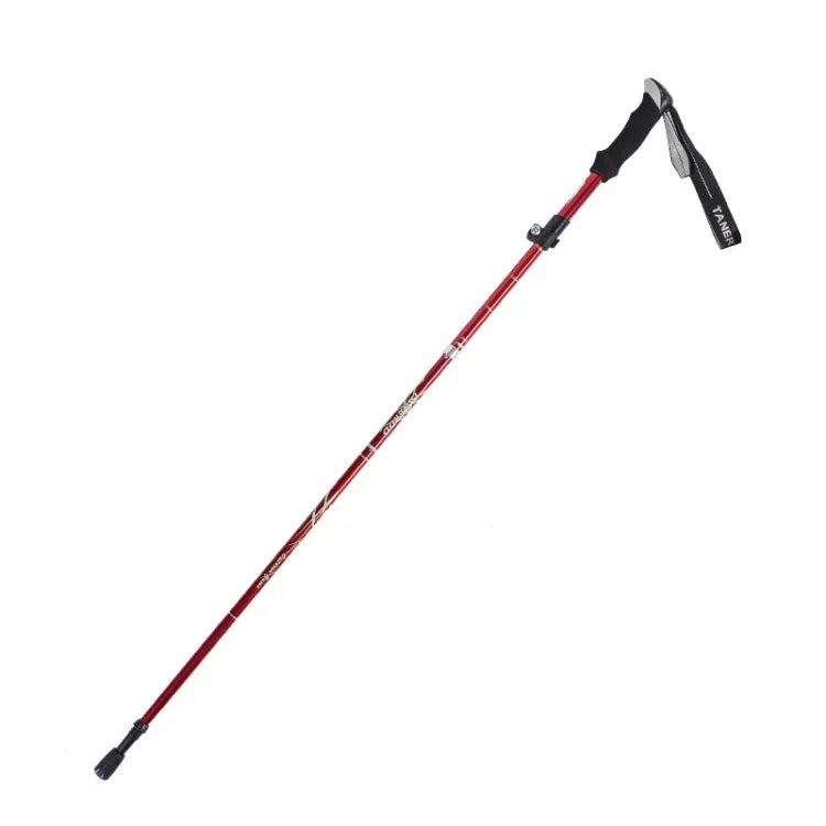 TANERDD TR-D0001 Trekking Poles Aluminum Alloy Folding Outdoor Handrails Trekking Walking Sticks, TR-D0001 Short (Red), TR-D0001 Short (Blue), TR-D0001 Short (Sky Blue), TR-D0001 Short (Purple), TR-D0001 Short (Black), TR-D0001 Short (Green)