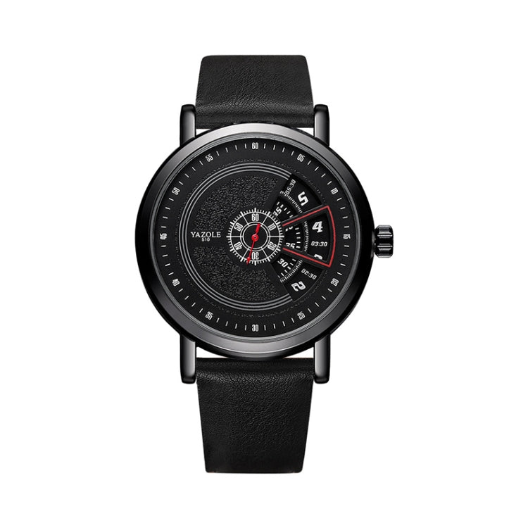 YAZOLE Turntable Men Quartz Watch, 509 Black Tray Black Belt, 509 Black Tray Brown Belt, 510 Black Tray Black Belt, 510 Black Tray Brown Belt, 511 Black Tray Black Belt, 511 Black Tray Brown Belt, 518 Black Tray Black Belt, 518 Black Tray Brown Belt