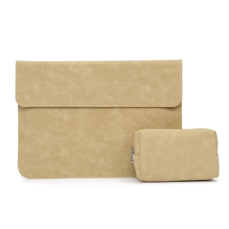 Horizontal Matte PU Laptop Bag, For Macbook 11 Inch A1465/A1370, For Macbook 12 Inch A1534, For Macbook Air/ Pro 13.3 Inch A1466/A1369/A1502/A1425, For Macbook Air/ Pro 13 Inch A2337/A1989/A2179/A2338/A1708, For Macbook Pro 15.4 Inch A1707/A1990