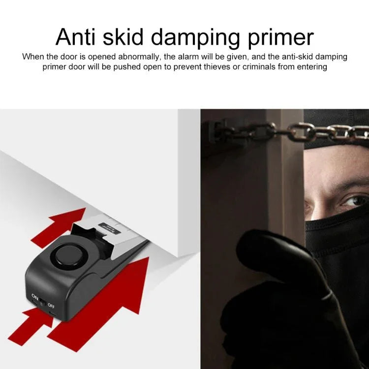 120dB Wedge Shape Door Stop Alarm Home Security Thief Prevention Device - Trustpick