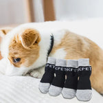 4pcs/pack HCPET M1911 Dog Indoor Car Cotton Socks Pet Anti - Scratch Socks - Trustpick