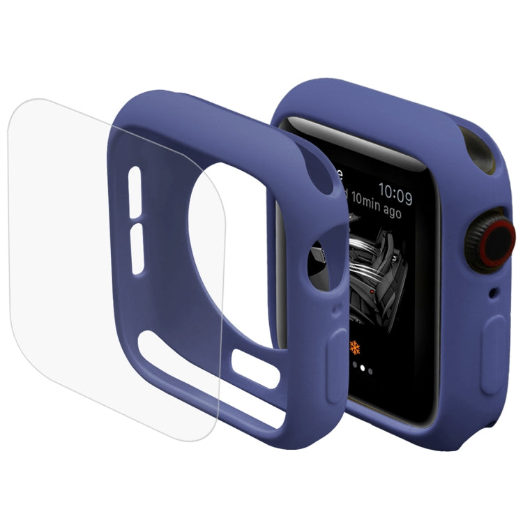 ENKAY Hat-Prince 2-in-1 TPU 반클래드 보호 케이스 + 3D 풀 스크린 PET 곡면 열성형 HD 화면 보호필름, Apple Watch 시리즈 6 / 5 / 4 / SE3 / 2 / 1 40mm용, 40mm
