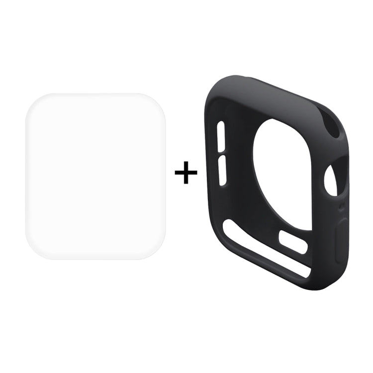 ENKAY Hat-Prince 2-in-1 TPU 반클래드 보호 케이스 + 3D 풀 스크린 PET 곡면 열성형 HD 스크린 보호필름, Apple Watch Series 6 / 5 / 4 / Watch SE 44mm용, Apple Watch Series 6 / 5 / 4 / Watch SE 44mm용