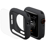 ENKAY Hat-Prince 2-in-1 TPU 반클래드 보호 케이스 + 3D 풀 스크린 PET 곡면 열성형 HD 스크린 보호필름, Apple Watch Series 6 / 5 / 4 / Watch SE 44mm용, Apple Watch Series 6 / 5 / 4 / Watch SE 44mm용