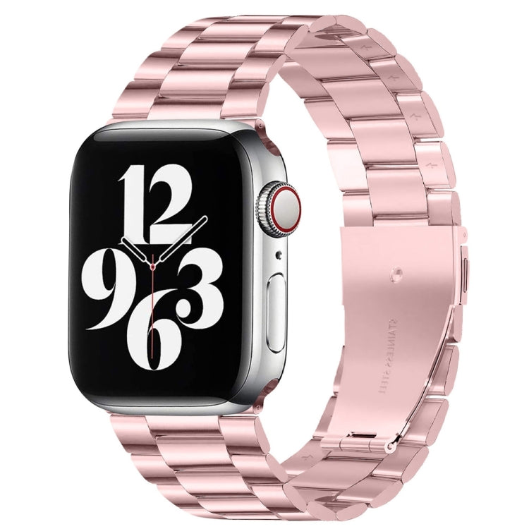 Apple Watch Series 10 42mm / 9&8&7 41mm / SE 3&SE 2&6&SE&5&4 40mm / 3&2&1 38mm용 접이식 버클 3 비즈 스테인리스 스틸 시계 밴드