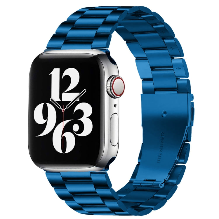Apple Watch Series 10 42mm / 9&8&7 41mm / SE 3&SE 2&6&SE&5&4 40mm / 3&2&1 38mm용 접이식 버클 3 비즈 스테인리스 스틸 시계 밴드