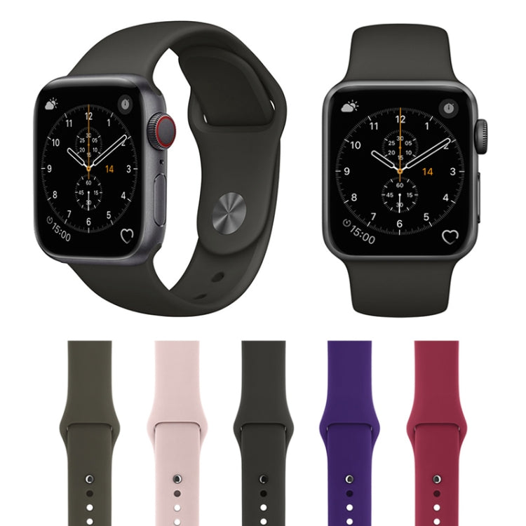 Apple Watch Series 3 & 2 & 1 38mm 패션 심플 스타일 실리콘 손목 시계 밴드, 38mm용