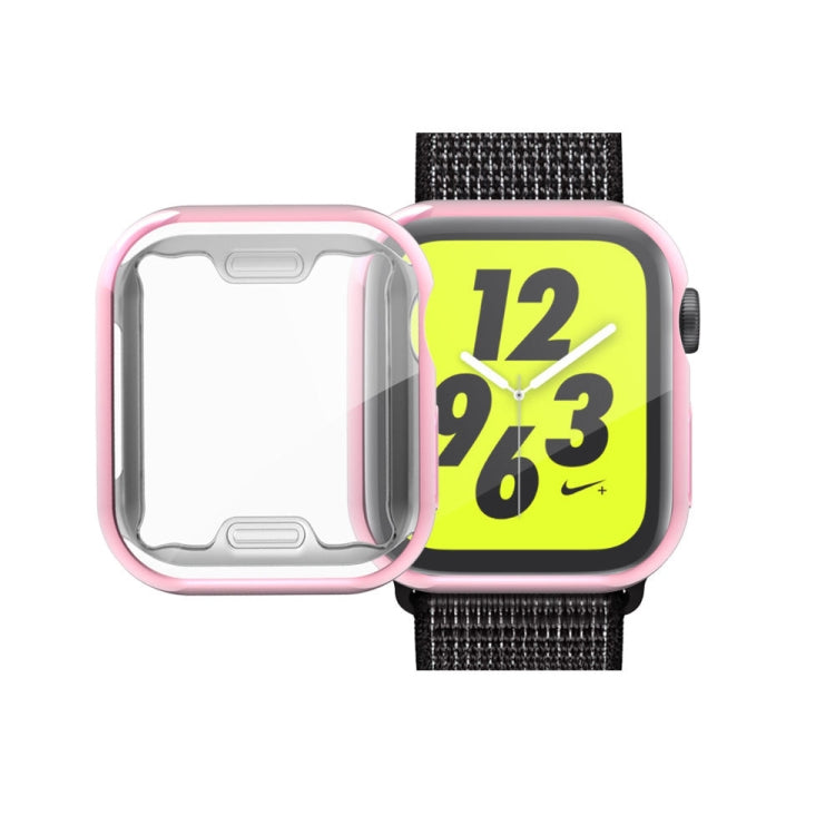 Apple Watch Series 6 / 5 / 4 / Watch SE 44mm용 풀 커버 도금 TPU 케이스, Apple Watch Series 6 / 5 / 4 / Watch SE 44mm용