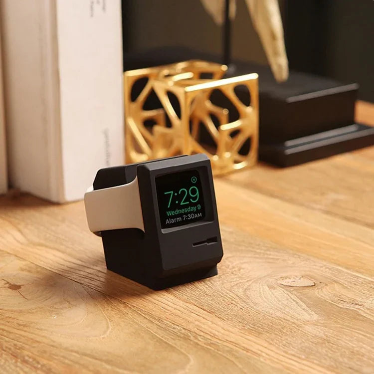 레트로 스타일 실리카 겔 Apple Watch 충전 도크 스탠드 홀더 스테이션