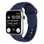 Double Rivets Silicone Watch Band for Apple Watch Series 3 & 2 & 1 38mm, Apple Watch 38mm