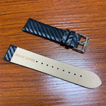 정품 가죽 카본 파이버 스트랩, 애플 워치 시리즈 5 & 4 40mm 및 시리즈 3 & 2 & 1 38mm용