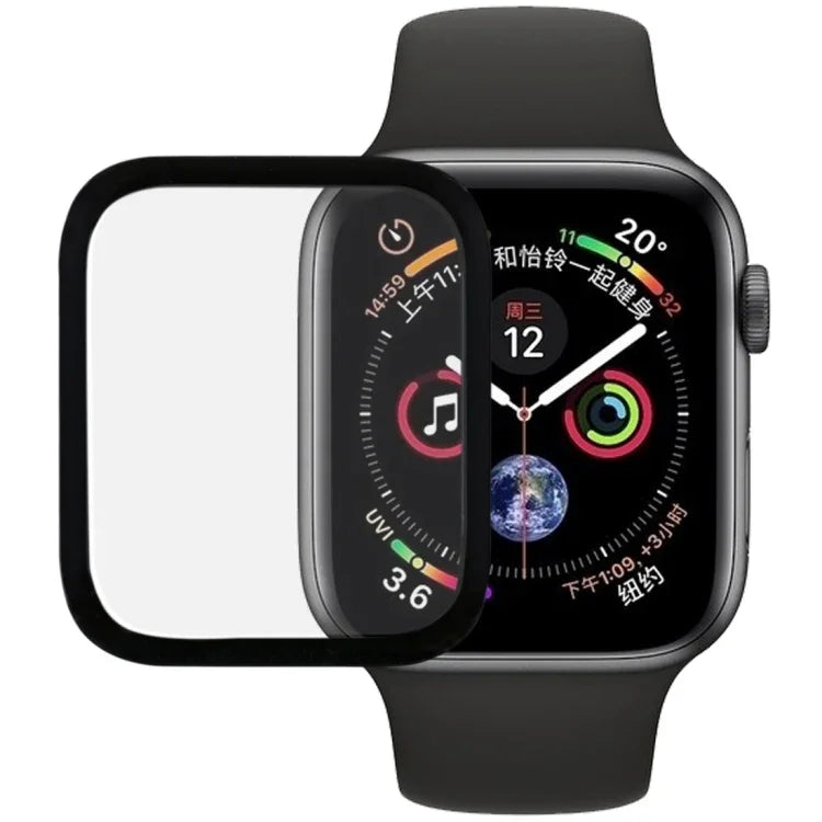 9H 3D 엣지 접착 풀 스크린 강화유리 필름 Apple Watch Series 6 / 5 / 4 / Watch SE 40mm용, Apple Watch Series 6 / 5 / 4 / Watch SE 40mm용