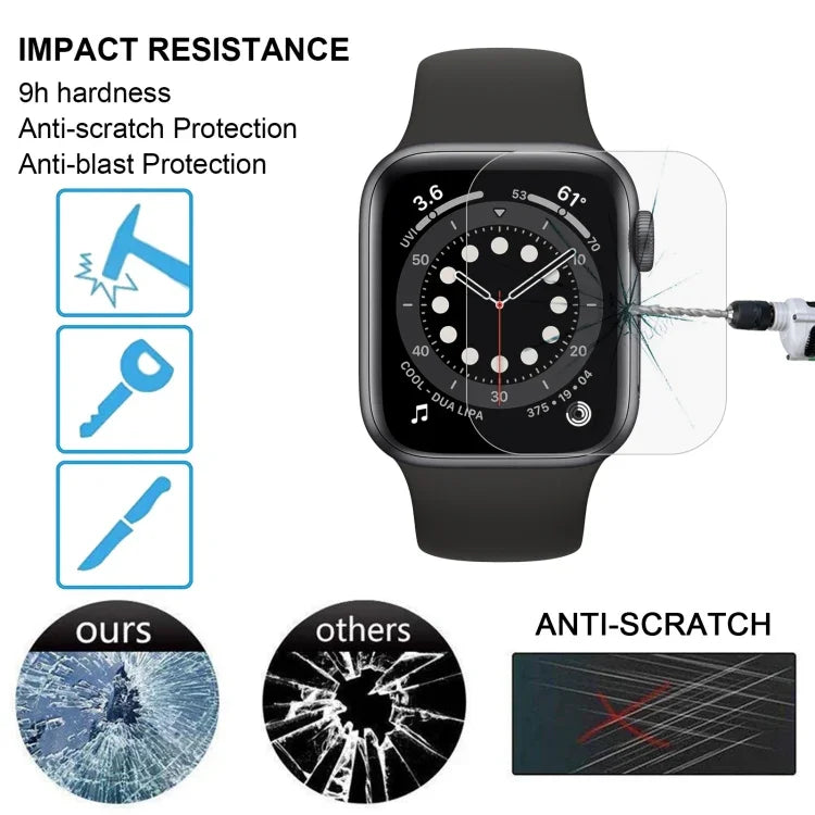 Apple Watch 시리즈 6 / 5 / 4 / Watch SE 40mm용 9H 2.5D 강화유리 필름, Apple Watch 시리즈 6 / 5 / 4 / Watch SE 40mm용
