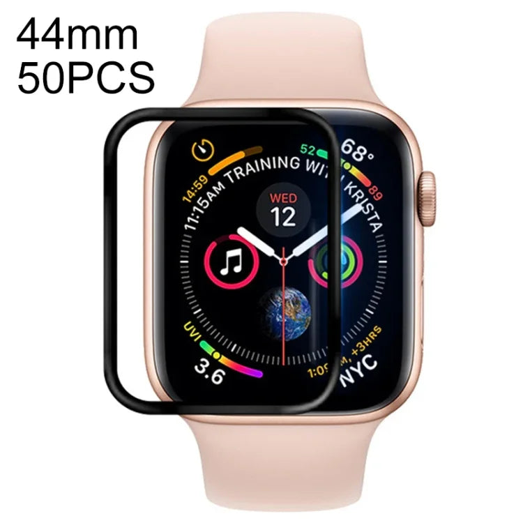 Apple Watch Series 6 / 5 / 4 / Watch SE 44mm용 50개입 소프트 PET 필름 풀 커버 스크린 보호필름, Apple Watch Series 6 / 5 / 4 / Watch SE 44mm용