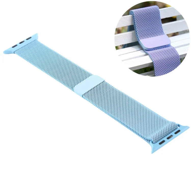 애플 워치 시리즈 7 41mm / 6 & SE & 5 & 4 40mm / 3 & 2 & 1 38mm용 색상 변환 자석 나일론 시계줄, 40mm
