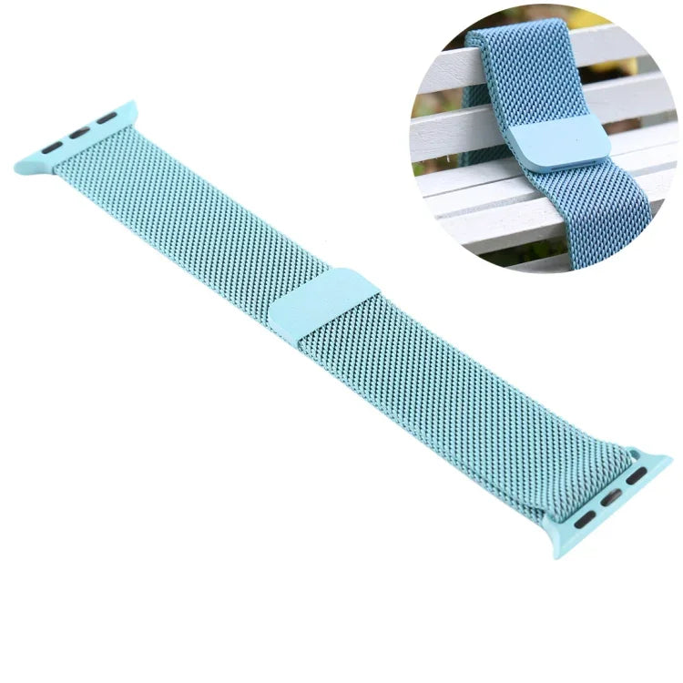 애플 워치 시리즈 7 41mm / 6 & SE & 5 & 4 40mm / 3 & 2 & 1 38mm용 색상 변환 자석 나일론 시계줄, 40mm