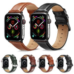 블랙 버클 가죽 시계 밴드 Apple Watch Series 10 42mm / 9&8&7 41mm / SE 3&SE 2&6&SE&5&4 40mm / 3&2&1 38mm용, Apple Watch Series 8&7 41mm / SE 2&6&SE&5&4 40mm / 3&2&1 38mm용