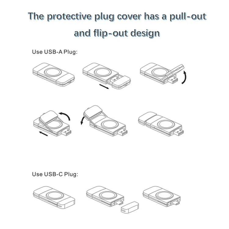 U8 USB / Type-C 마그네틱 무선 충전기 고속 충전기 Apple Watch 시리즈용, U8