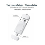 U8S USB / Type-C 자석 무선 충전기, 삼성 워치 3 / 4, 4 클래식, 액티브 1 / 2용 고속 충전기