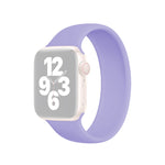 Apple Watch Ultra 49mm & Watch Ultra 2 49mm / Series 10 46mm / 9&8&7 45mm / SE 3&SE 2&6&SE&5&4 44mm / 3&2&1 42mm용 단색 탄성 실리콘 시계줄, 사이즈:L 156mm