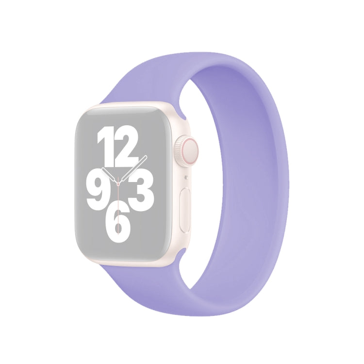 Apple Watch Ultra 49mm & Watch Ultra 2 49mm / Series 10 46mm / 9&8&7 45mm / SE 3&SE 2&6&SE&5&4 44mm / 3&2&1 42mm용 단색 탄성 실리콘 시계줄, 사이즈:L 156mm