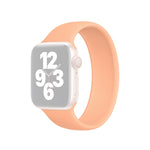Apple Watch Ultra 49mm & Watch Ultra 2 49mm / Series 10 46mm / 9&8&7 45mm / SE 3&SE 2&6&SE&5&4 44mm / 3&2&1 42mm용 단색 탄성 실리콘 시계줄, 사이즈:L 156mm