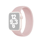 Apple Watch Ultra 49mm & Watch Ultra 2 49mm / Series 10 46mm / 9&8&7 45mm / SE 3&SE 2&6&SE&5&4 44mm / 3&2&1 42mm용 단색 탄성 실리콘 시계줄, 사이즈:L 156mm