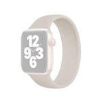 Apple Watch Ultra 49mm & Watch Ultra 2 49mm / Series 10 46mm / 9&8&7 45mm / SE 3&SE 2&6&SE&5&4 44mm / 3&2&1 42mm용 단색 탄성 실리콘 시계줄, 사이즈:L 156mm