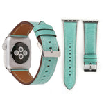 애플 워치 울트라 49mm&워치 울트라 2 49mm / 시리즈 10 46mm / 9&8&7 45mm / SE 3&SE 2&6&SE&5&4 44mm / 3&2&1 42mm용 신선한 스타일 천연 가죽 시계줄, 42mm