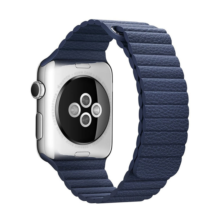 Apple Watch 38mm용 루프 자석 클로저 클라스프 PU 가죽 시계 밴드