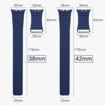Apple Watch 38mm용 루프 자석 클로저 클라스프 PU 가죽 시계 밴드