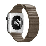 Apple Watch 38mm용 루프 자석 클로저 클라스프 PU 가죽 시계 밴드