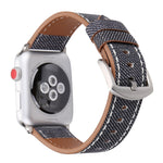 Apple Watch Ultra 49mm & Watch Ultra 2 49mm / Series 10 46mm / 9&8&7 45mm / SE 3&SE 2&6&SE&5&4 44mm / 3&2&1 42mm용 심플 패션 천연 가죽 카우보이 패턴 시계줄, 42mm