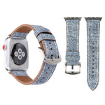 Apple Watch Ultra 49mm & Watch Ultra 2 49mm / Series 10 46mm / 9&8&7 45mm / SE 3&SE 2&6&SE&5&4 44mm / 3&2&1 42mm용 심플 패션 천연 가죽 카우보이 패턴 시계줄, 42mm