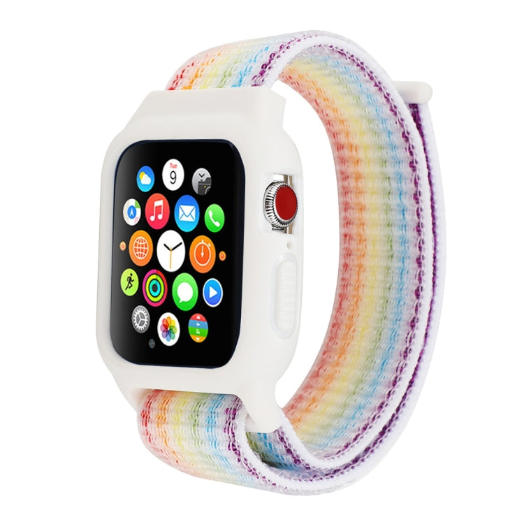 Apple Watch Ultra 49mm & Watch Ultra 2 49mm / 시리즈 10 46mm / 9&8&7 45mm / SE 3&SE 2&6&SE&5&4 44mm / 3&2&1 42mm용 후크 앤 루프 패스너가 있는 나일론 시계 밴드, Apple Watch Ultra 49mm / 시리즈 8&7 45mm / SE 2&6&SE&5&4 44mm / 3&2&1 42mm용