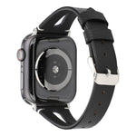 Apple Watch Ultra 49mm & Watch Ultra 2 49mm / 시리즈 10 46mm / 9&8&7 45mm / SE 3&SE 2&6&SE&5&4 44mm / 3&2&1 42mm용 심플 V자형 가죽 시계줄