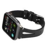 Apple Watch Ultra 49mm & Watch Ultra 2 49mm / 시리즈 10 46mm / 9&8&7 45mm / SE 3&SE 2&6&SE&5&4 44mm / 3&2&1 42mm용 심플 V자형 가죽 시계줄