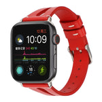 Apple Watch Ultra 49mm & Watch Ultra 2 49mm / 시리즈 10 46mm / 9&8&7 45mm / SE 3&SE 2&6&SE&5&4 44mm / 3&2&1 42mm용 심플 V자형 가죽 시계줄