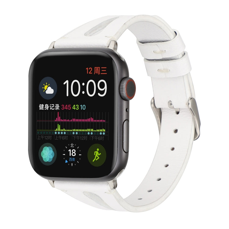 Apple Watch Ultra 49mm & Watch Ultra 2 49mm / 시리즈 10 46mm / 9&8&7 45mm / SE 3&SE 2&6&SE&5&4 44mm / 3&2&1 42mm용 심플 V자형 가죽 시계줄