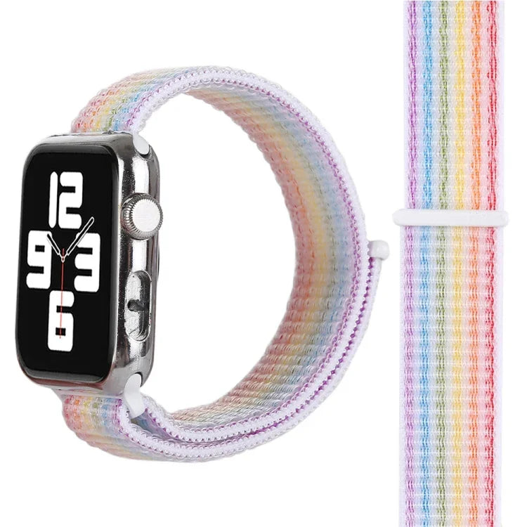 Apple Watch Series 3 & 2 & 1 38mm용 매직 테이프 나일론 시계줄, Series 3 & 2 & 1 38mm용
