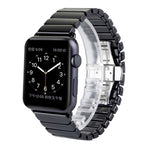 Apple Watch Ultra 49mm & Watch Ultra 2 49mm / 시리즈 10 46mm / 9&8&7 45mm / SE 3&SE 2&6&SE&5&4 44mm / 3&2&1 42mm용 섬세한 세라믹 손목 시계 밴드, 42mm