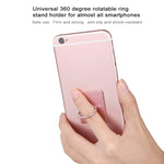 Ring Buckle Multifunction Cell Phone Holder, Pink, White, Tyrant gold