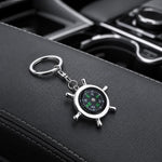 Creative Rudder Compass Style Keychain, Rudder Compass