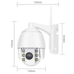 QX2 1080P HD 360도 파노라마 WiFi 주야간 풀 컬러 IP66 방수 스마트 카메라, 모션 감지 / 양방향 음성 / TF 카드 지원, 미국 플러그, WiFi 버전