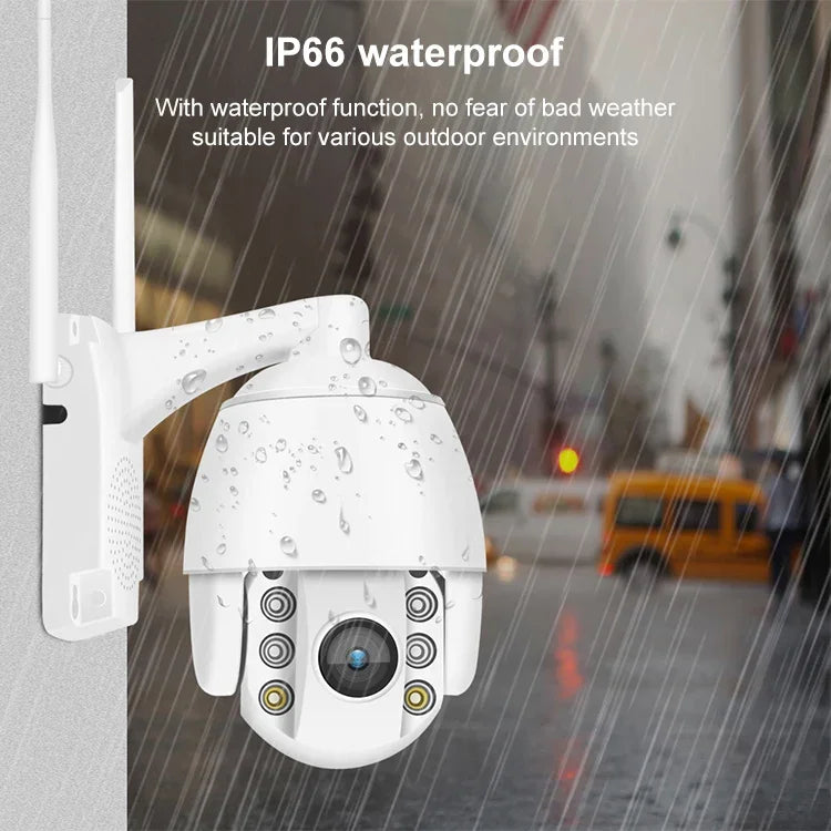 QX2 1080P HD 360도 파노라마 WiFi 주야간 풀 컬러 IP66 방수 스마트 카메라, 모션 감지 / 양방향 음성 / TF 카드 지원, 미국 플러그, WiFi 버전