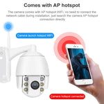 QX2 1080P HD 360도 파노라마 WiFi 주야간 풀 컬러 IP66 방수 스마트 카메라, 모션 감지 / 양방향 음성 / TF 카드 지원, 미국 플러그, WiFi 버전