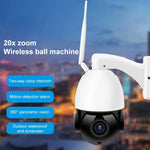 QX5 200만 화소 1080P HD 20배 줌 무선 WiFi 돔 스마트 카메라, 적외선 야간 투시 / 동작 감지 / 음성 인터콤 / TF 카드 지원, AU 플러그, WiFi 버전