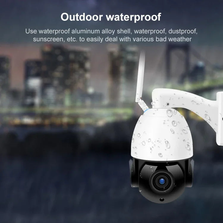 QX5 200만 화소 1080P HD 20배 줌 무선 WiFi 돔 스마트 카메라, 적외선 야간 투시 / 동작 감지 / 음성 인터콤 / TF 카드 지원, AU 플러그, WiFi 버전