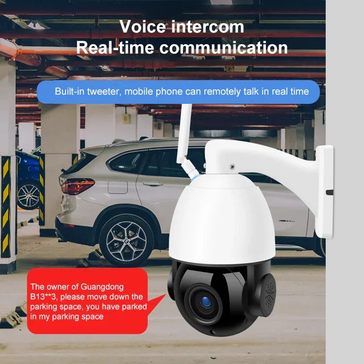 QX5 200만 화소 1080P HD 20배 줌 무선 WiFi 돔 스마트 카메라, 적외선 야간 투시 / 동작 감지 / 음성 인터콤 / TF 카드 지원, AU 플러그, WiFi 버전