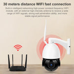 QX5 200만 화소 1080P HD 20배 줌 무선 WiFi 돔 스마트 카메라, 적외선 야간 투시 / 동작 감지 / 음성 인터콤 / TF 카드 지원, AU 플러그, WiFi 버전